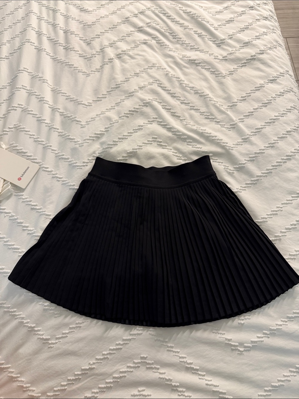 lululemon athletica Black Pleated Skater Skirt